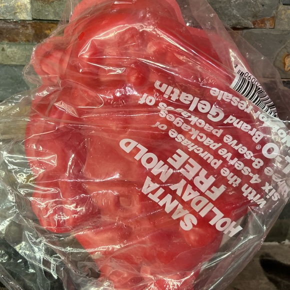 Vintage Holiday Holly Christmas Jello Molds Set of 2 Tree & Santa Claus Plastic - Picture 4 of 10